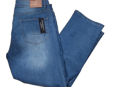 Nuevos con etiquetas Pantalones de mezclilla azules para hombre French Connection FCUK Gramercy calce recto 36W 30L nuevos Foto 1 de 4