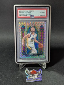STEPHEN CURRY Stained Glass PSA 10 gem mint 2019-20 Panini Mosaic #1 Warriors - Bild 1 von 9
