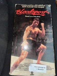 Bloodsport 1988 VHS Jean Claude Van Damme Martial Arts Kumite Rare Old Movie - Foto 1 di 5