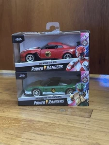 Lot Of 2 Jada Power Rangers 2002 Honda NSX Type-R & Nissan GT-R 1:32 New - Picture 1 of 5