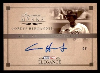 2007 TRISTAR Elegance Signature Marks #SM-GH Gorkys Herdandez Autograph *d6 - Image 1 of 2