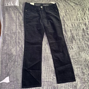 NWT Sonoma Life+Style Womens Mid Rise Black Corduroy Pants Size 12 - Picture 1 of 8