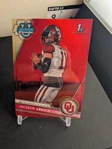 Jackson Arnold Rojo/5 2023 Bowman Cromo U Universidad Oklahoma - Imagen 1 de 2