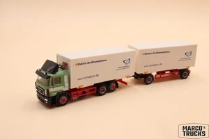 Herpa MAN F2000 Wechselbrücken-Deichselanhänger LKW "Wandt Sonepar" 1:87 /HU24755 - Bild 1 von 1