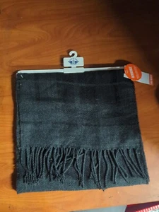 NEW Dockers SCARF  w/Tags Reversible Double Sided Max Warmth Charcoal Grey - Picture 1 of 3