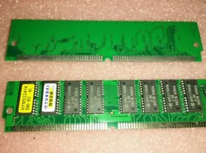 2x Hyundai HYM532414BM-60 , 16MB Hyundai 72-PIN SINGLE SIDED EDO SIMM MODULE - Picture 1 of 1
