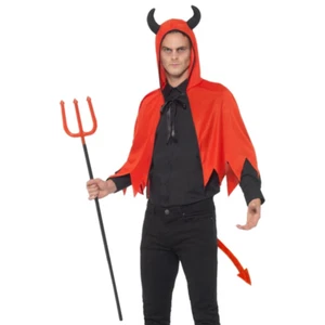 Diavolo Kit da Uomo Halloween Istantaneo Travestimento Costume Taglia Unica - Foto 1 di 1