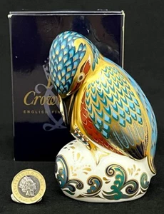 Royal Crown Derby 'Kedleston Kingfisher' Boxed Paperweight First Gold (MMV(ZL) - Picture 1 of 8