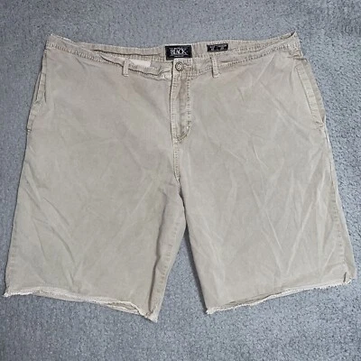 "Pantalones cortos Beckham negros con hebilla para hombre 42 beige ajuste atlético 11"" entrepierna algodón" Foto 1 de 4