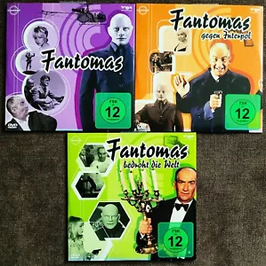 DVD NEU, Trilogie: Louis de Funes - Fantomas + bedroht die Welt + gegen Interpol - Bild 1 von 3