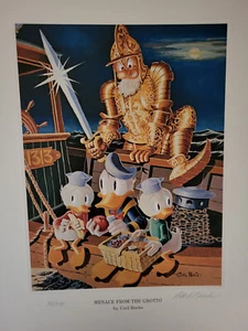 Litho Carl Barks - Menace from the Grotto 033/595 -Limitiert Signiert Nummeriert - Bild 1 von 6