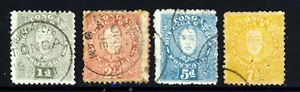 TONGA 1895 Rey Jorge II El Juego Completo SG 32 a SG 35 en muy buen estado - Imagen 1 de 2