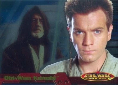 Star Wars Evolution Promo Card P2 Topps 2001 Obi-Wan Kenobi Ewan McGregor  - Image 1 of 2