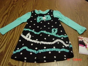 Toddler Girls 2 piece Corduroy Dress Set By Nannette - Picture 1 of 5
