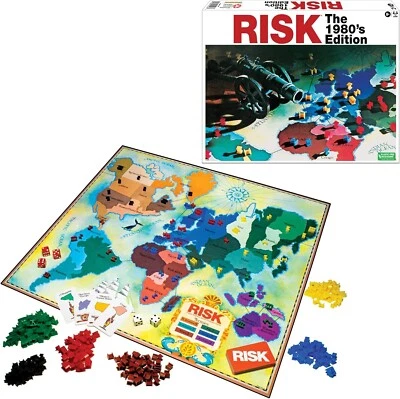Risk The 1980's Edition Board Game -  Family Game Night Kids 8+ & Adults - Image 1 of 4