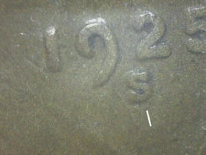 1925-S LINCOLN WHEAT CENT S OVER S SOUTH GRADE FINE TOW - Picture 1 of 4