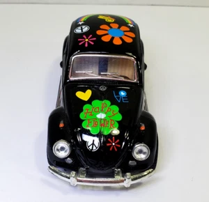 2023 Kintoy Diecast Pull Back Volkswagen Classical VW Beetle Car Black 1967 - Picture 1 of 8