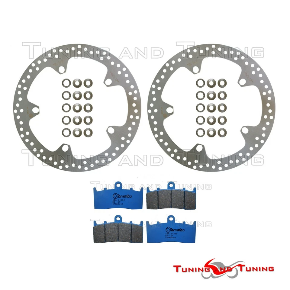 Dischi Freno Anteriore BREMBO + Pastiglie CC PER BMW R 1200 R 2008 2009> 2012 - Immagine 1 di 1