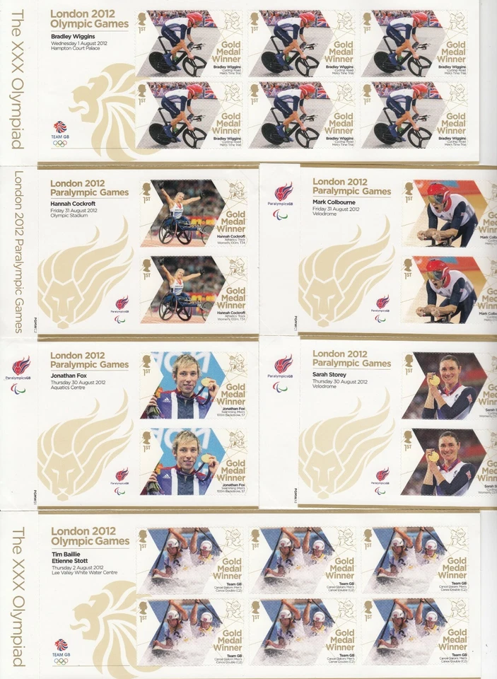 HOJAS EN MINIATURA DE LOS JUEGOS OLÍMPICOS Y PARALÍMPICOS GB 2012 Foto 1 de 1