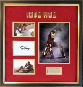 Robert Downey Jr Authentic HAND Signed IRON MAN Framed Display + COA - Picture 1 of 3