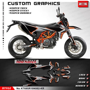 Kungfu Graphics Full Sticker Kit for 690 SMC-R Enduro R 19 20 21 22 23 24 Grey - Picture 1 of 15