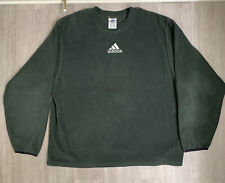 Vintage Adidas Pullover Crewneck Fleece Sweatshirt Men's Medium Green Size 2XL