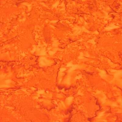 Tela de tintes prisma Kaufman Batik, AMD-7000-296 KUMQUAT, por media yarda Foto 1 de 2