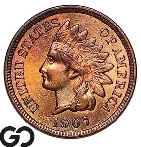 1907 Indian Head Cent Penny ** Livraison gratuite !