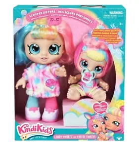 Kindi Kids Scented Sisters Candy Sweets Toddler Doll and Pastel Sweets Baby Doll - Picture 1 of 5