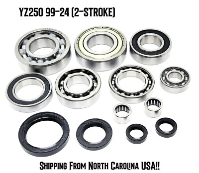 YZ250 Transmission Shaft Bearings & Seals Kit 99-22 - Imagen 1 de 3