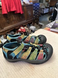 Keen Youth Kids Athletic Multicolor Water Hiking Sandals Size 3 Shoes Washable - Picture 1 of 13