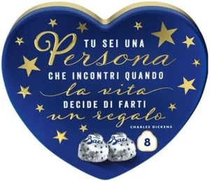 BACI Classico Cioccolatini Fondenti Ripieni Al Gianduia, Scatola Cuore Messaggi - Foto 1 di 12