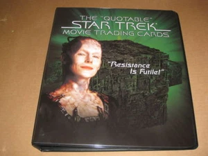 Star Trek Quotable Movies Trading Card Binder Album - Collectible, Holds 9-Card - Picture 1 of 1