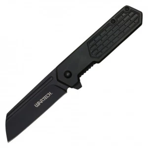 7" Black Cleaver Pocket Knife - Picture 1 of 4