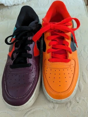 Nike Air Force 1LV8 GS Low Cut What's The 90's Purp/Orange Size Y6.5 Foto 1 de 4