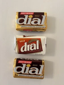 Vintage Dial Gold Bath Sap Bar 5 Oz. Lot of 3 Foil Package Aren’t You Glad - Picture 1 of 17