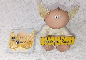 Guance angelo vintage Kirk's Kritters/Russ 2001 decorazione natalizia insegnanti regola - Foto 1 di 7