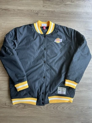 Lakers Mitchell & Ness Satin Black Jacket - Image 1 of 4