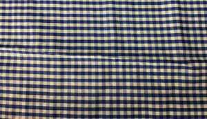7/8 Yard Royal Blue & White Mediun Square Gingham  Check 100% Cotton - Picture 1 of 1