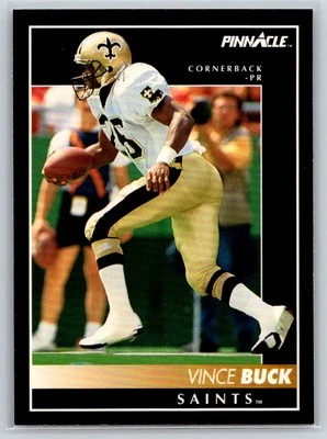 1992 Pinnacle #134 Vince Buck New Orleans Saints - Image 1 of 2