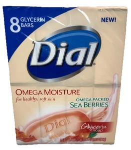 Dial Omega Moisture Sea Berries Glycerin Bar Soap 8-Pack Discontinued HTF! - Picture 1 of 5