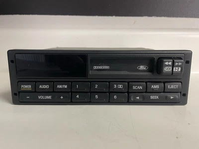 1992 - 95 AM/FM Ford Cassette Radio, Ford Escort, Sable, Taurus F4DF-19B132-GA - Image 1 of 4