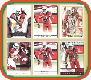 Lote de 6 cartas de Larry Fitzgerald Cardinals 2010-12 Topps Magic incomparable R&S - Imagen 1 de 9