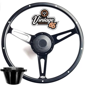 15" Steering Wheel Back Wood Rim Boss Kit & Press For Ford Escort Capri Cortina - Picture 1 of 3