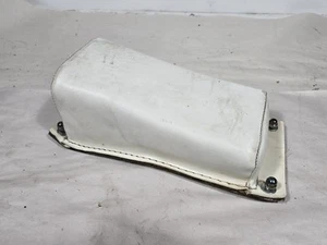 Vintage Giuliari White Bates Style Pillon Pad, Harley Triumph P Pad - Picture 1 of 8