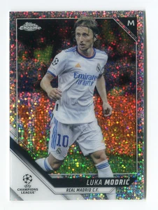 Luka Modric Speckle Refractor 2021-22 Topps Chrome UEFA Champions League #85 - Picture 1 of 2