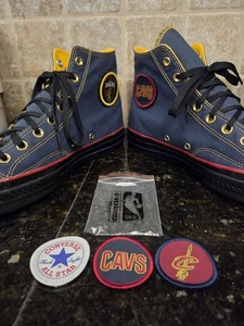 Converse Chuck Taylor All Star Cleveland Cavaliers Size 10M 12W! 5 Patches Nice - Picture 1 of 16