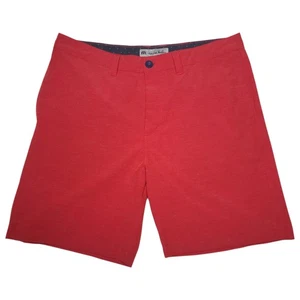 Travis Mathew Mens Golf Shorts Size 36 8" Inseam Red Golfing Sporty Outdoor - Picture 1 of 8