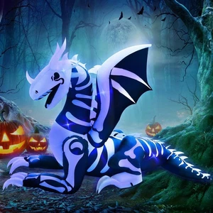 Esqueleto de dragón inflable de Halloween de 8 pies de longitud, inflable de Halloween... - Imagen 1 de 6