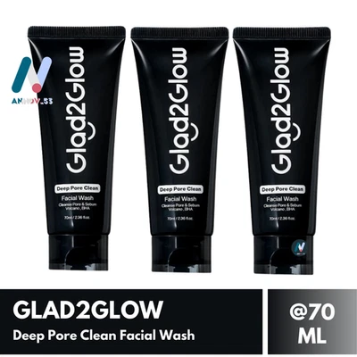 GLAD2GLOW Limpieza de poros profundos Suavemente lavado facial calma la barrera de espinillas para el acné Foto 1 de 4